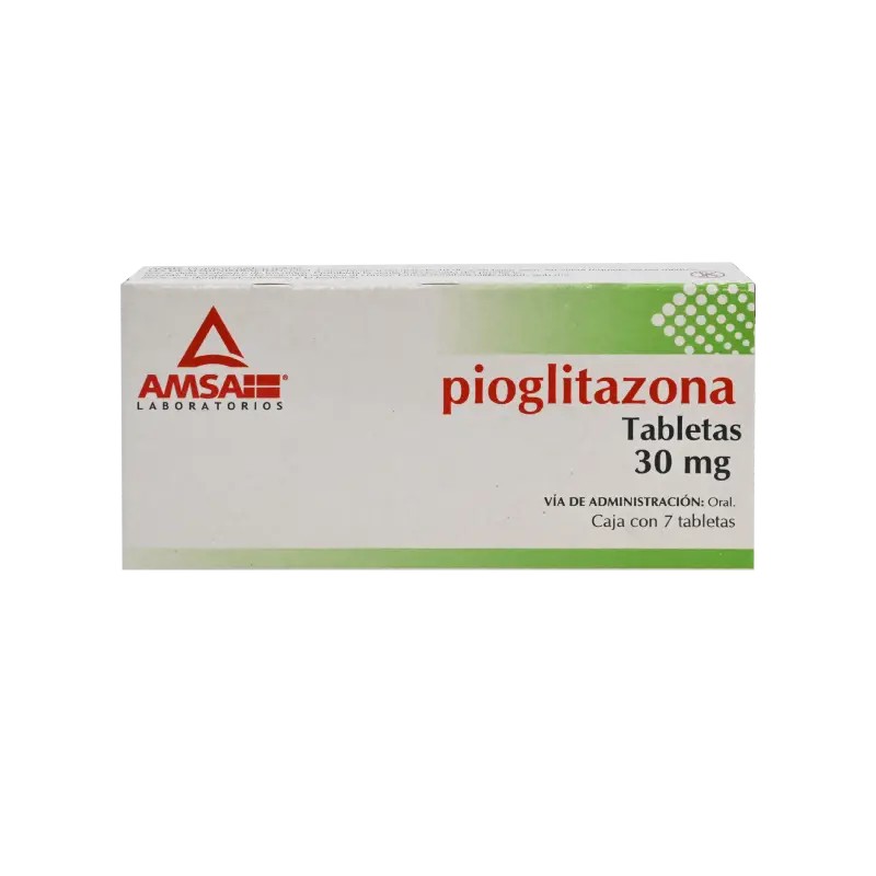 Pioglitazona 30 mg 7 tabletas