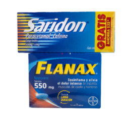 Flanax 12 Tab + Saridon 10 Com