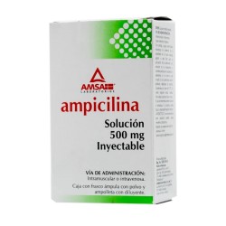 Ampicilina Sol Iny 500 Mg