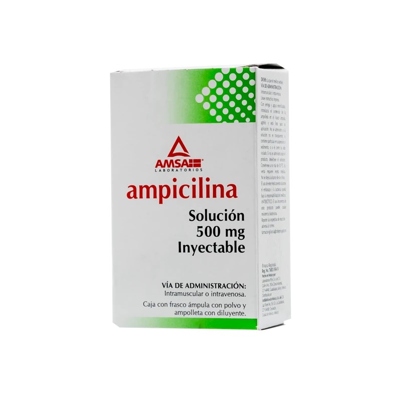 Ampicilina Sol Iny 500 Mg