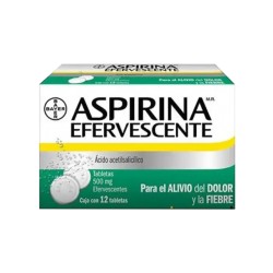 Aspirina Efervecente 500 mg 12 Tabletas