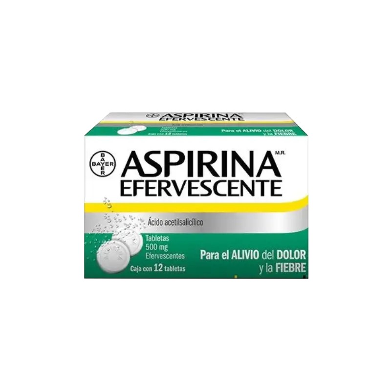 Aspirina Efervecente 500 mg 12 Tabletas