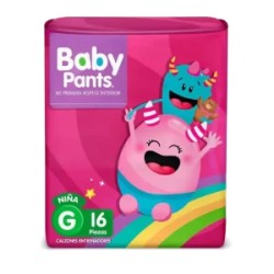 Baby Pants Niña Talla Grande C/16 Pzs