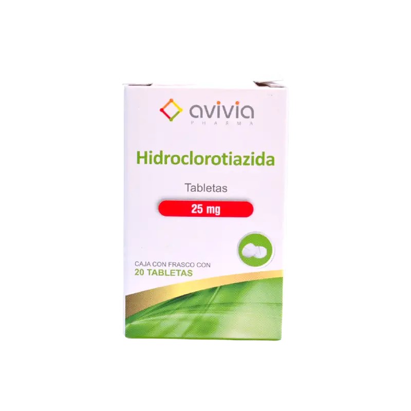 Hidroclorotiazida 20 tabletas