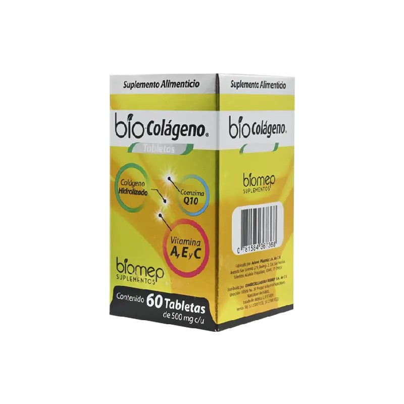 Bio-Colágeno 60 Tabletas 500 mg c/u