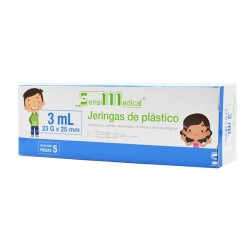 Jeringas 3 Ml 23 Gr 25 Mm