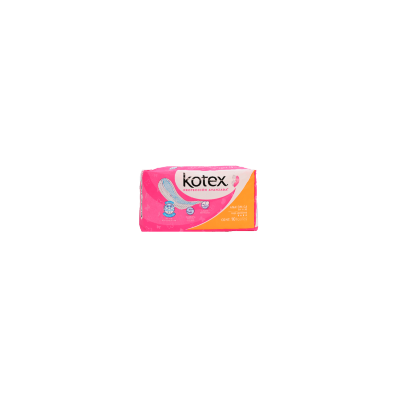 Kotex anatomica sin alas c/10