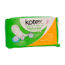Kotex anatomica sin alas c/10