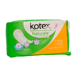 Kotex anatomica sin alas c/10