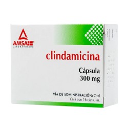 Clindamicina 16 Cap 300 Mg