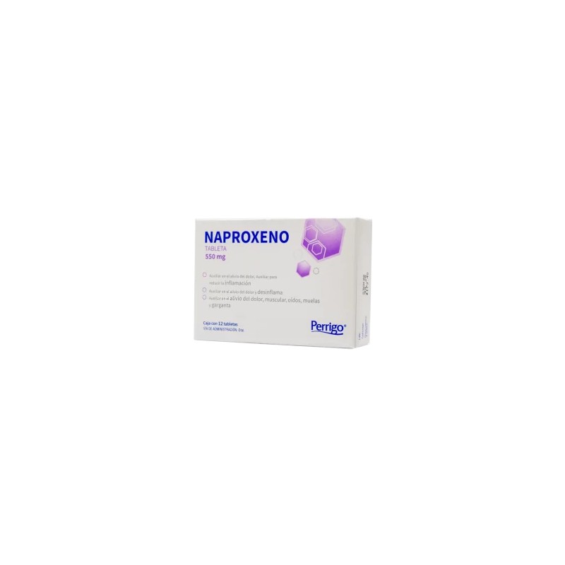 Naproxeno Sodico 12 Tab 550 Mg