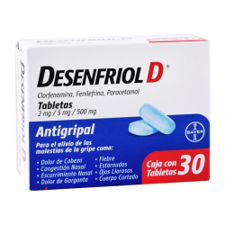 Desenfriol D 30 tabletas