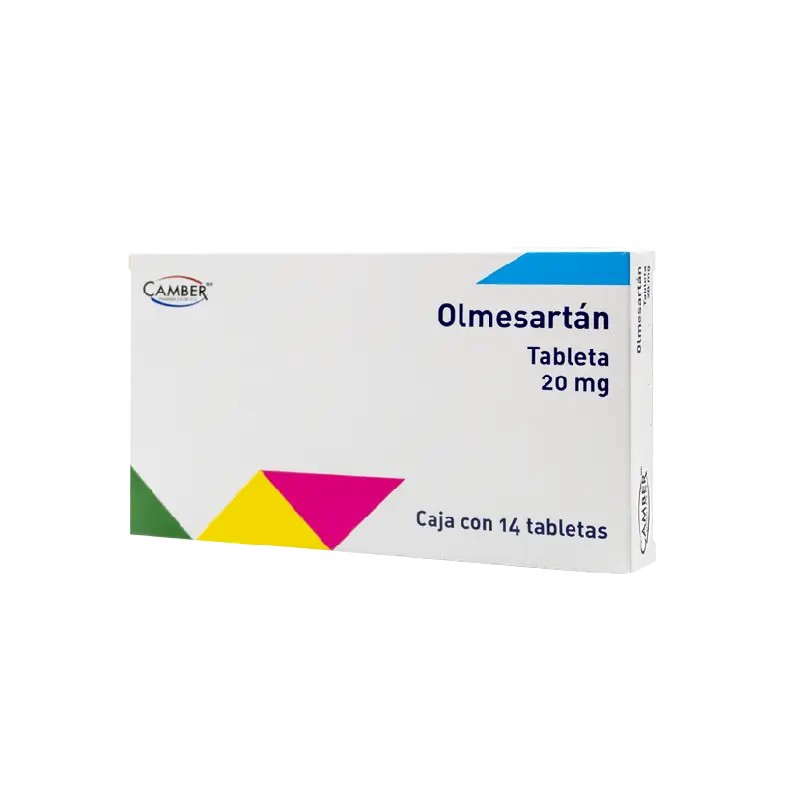 Olmesartan 20 mg 14 tabletas