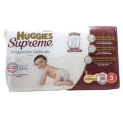PAÑAL HUGGIES SUPREME UNISEX ET 3 C/40
