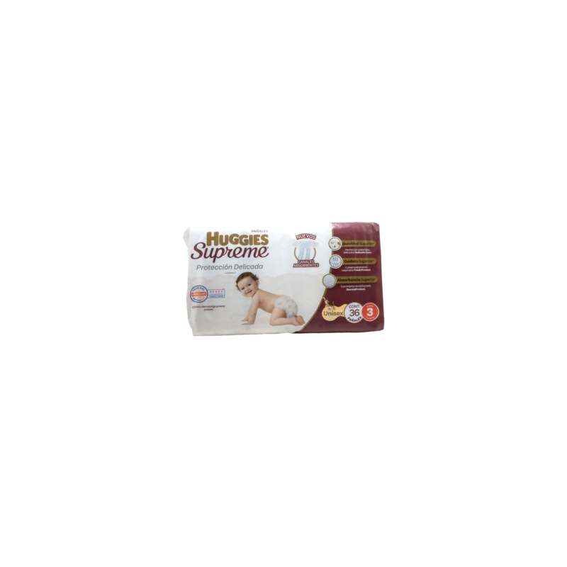 PAÑAL HUGGIES SUPREME UNISEX ET 3 C/40
