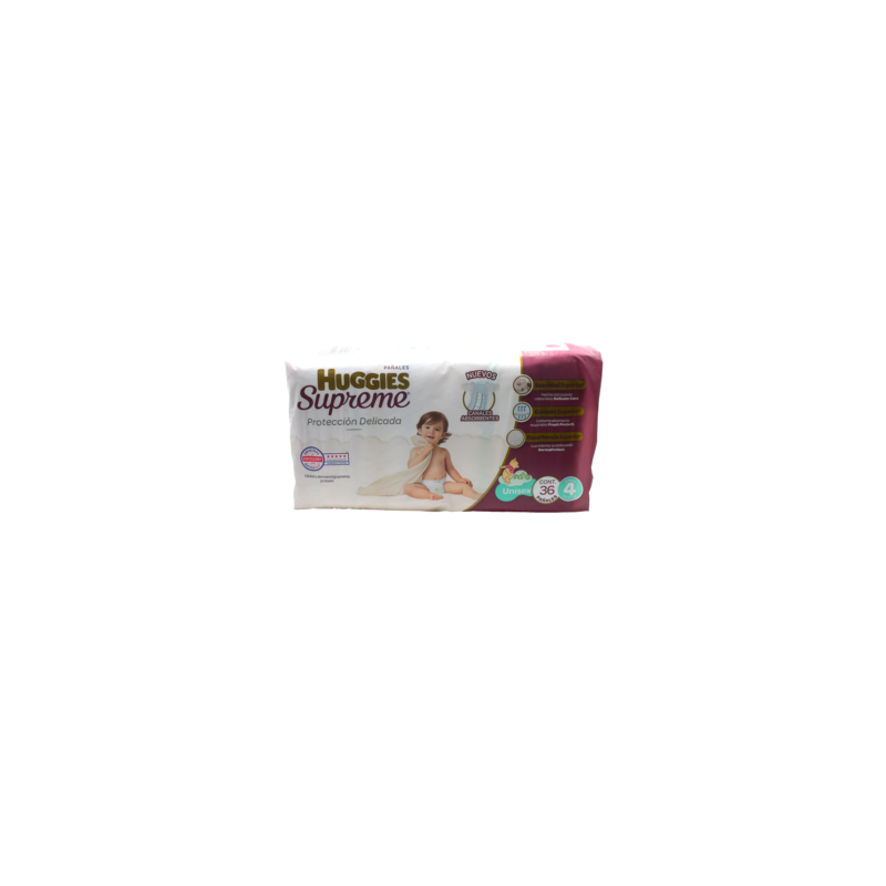 PAÑAL HUGGIES SUPREME UNISEX ET 4 C/40