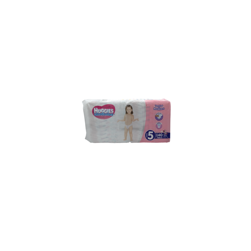 PAÑAL HUGGIES ULTRACONFORT NIÑA ET5 C/40